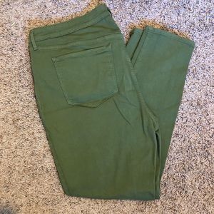 Old Navy Green Rockstar Jeans